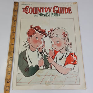 1940 Country Guide And Nor-West Farmer Magazine Vintage Winnipeg Manitoba
